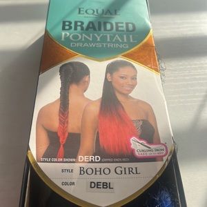 Shake n Go Equal Braided Drawstring Synthetic Ponytail: Boho Girl